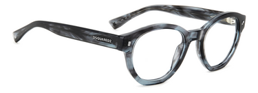 Men Premium Dsquared2 Eyeglasses: D2 0131 - Grey Horn(2) - SpecSMART Eye Clinic (Diagonal View)